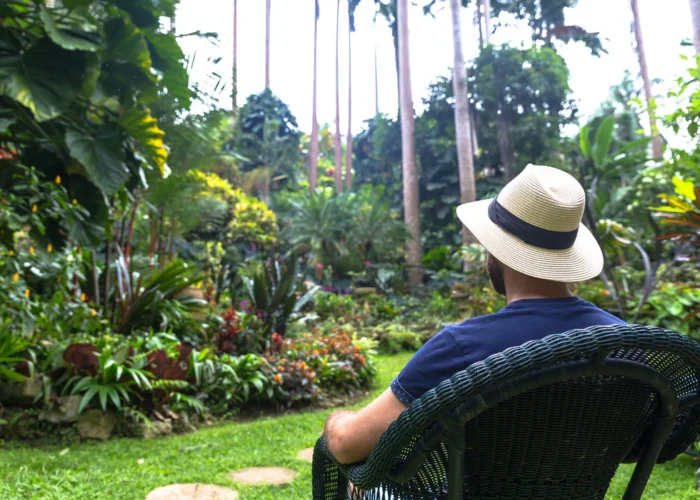 Barbados garden sitting