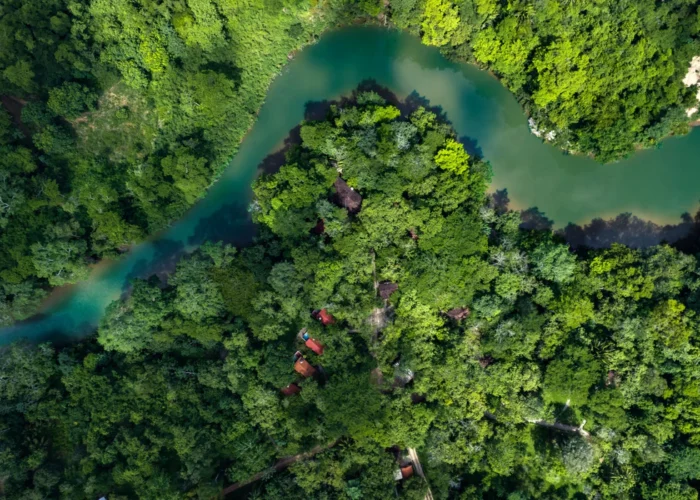 Belize Mystic River aerial