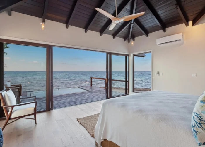 Belize Ray Caye plunge pool view Belize Ray Caye plunge pool view