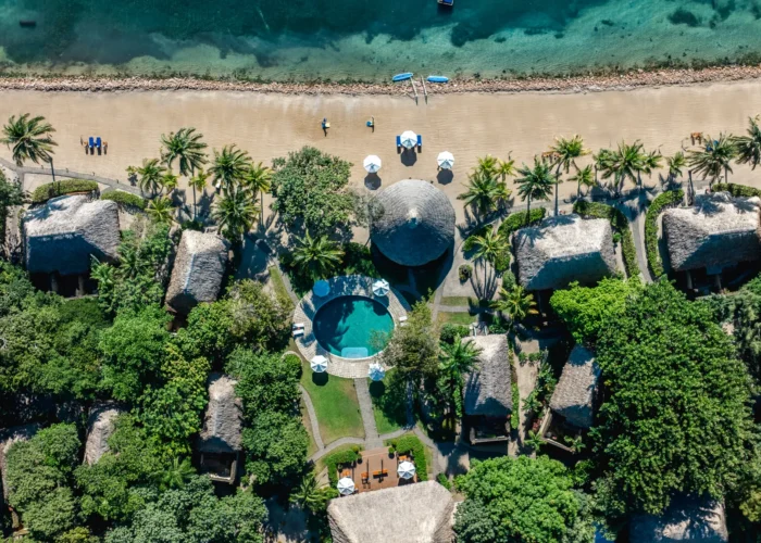 Belize Turtle Inn aerial view