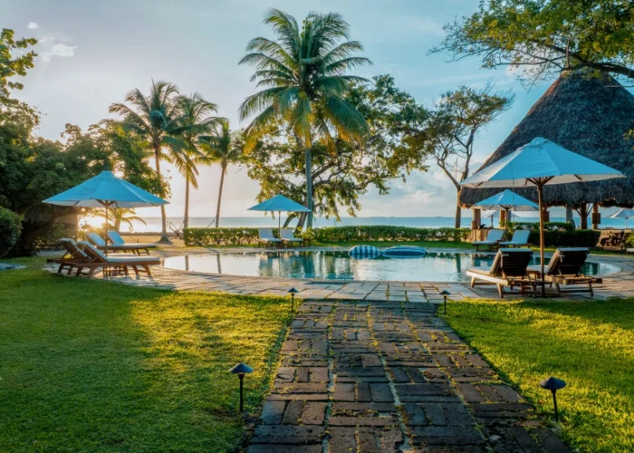 Belize Turtle Inn pool in Placencia