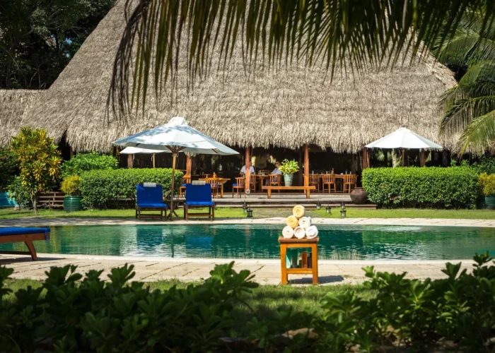 Belize Turtle Inn pool view