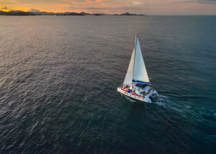 Belize catamaran sunset Belize catamaran sunset