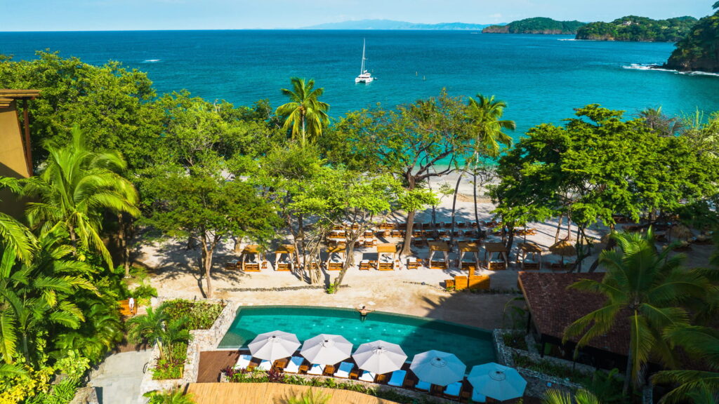 Four Seasons pool ocean view Costa Rica