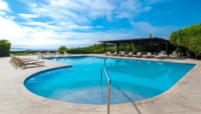Galapagos Finch Bay pool sky Galapagos Finch Bay pool sky Ecuador