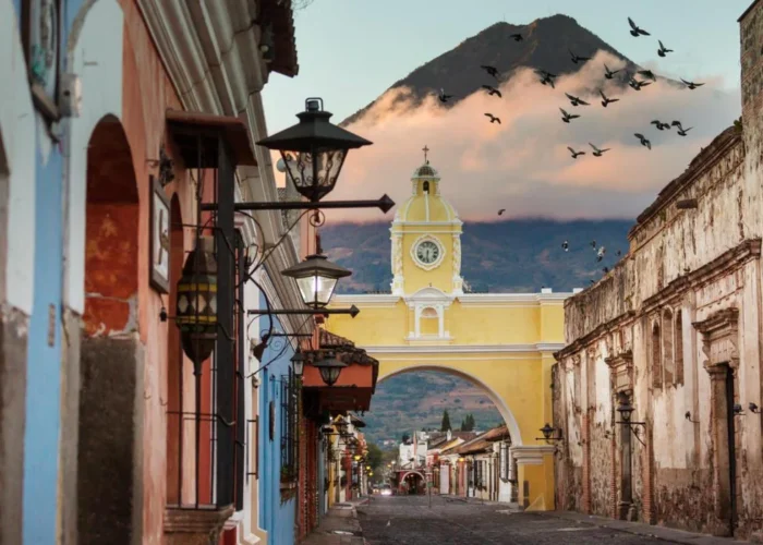 Guatemala Antigua street Guatemala Antigua street
