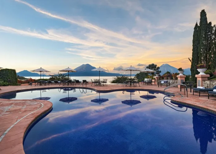 Guatemala Lake Atitlan Hotel Atitlan pool Guatemala Lake Atitlan Hotel Atitlan pool