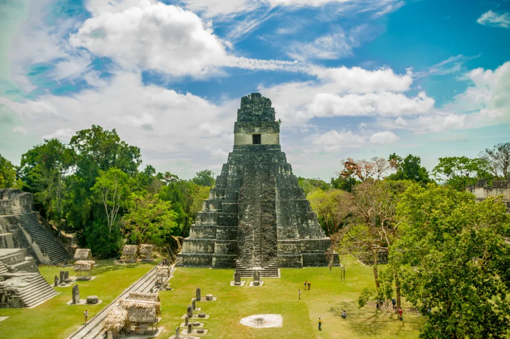 Guatemala Tikal ruins plaza