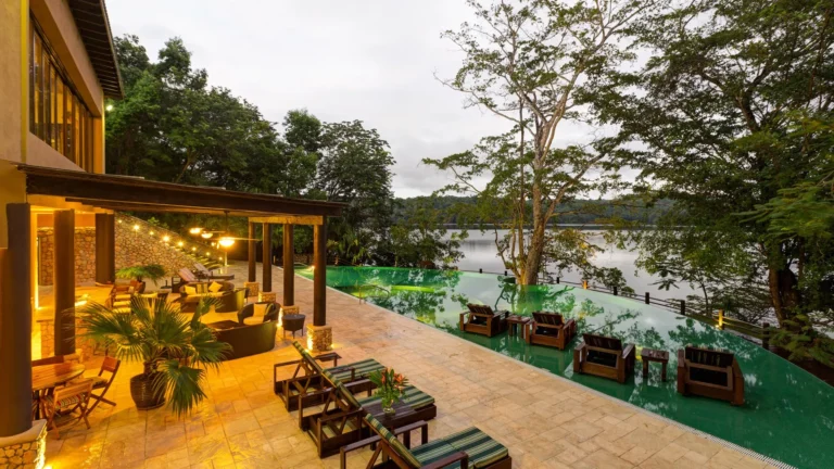 Las Lagunas pool view Flores Tikal Guatemala