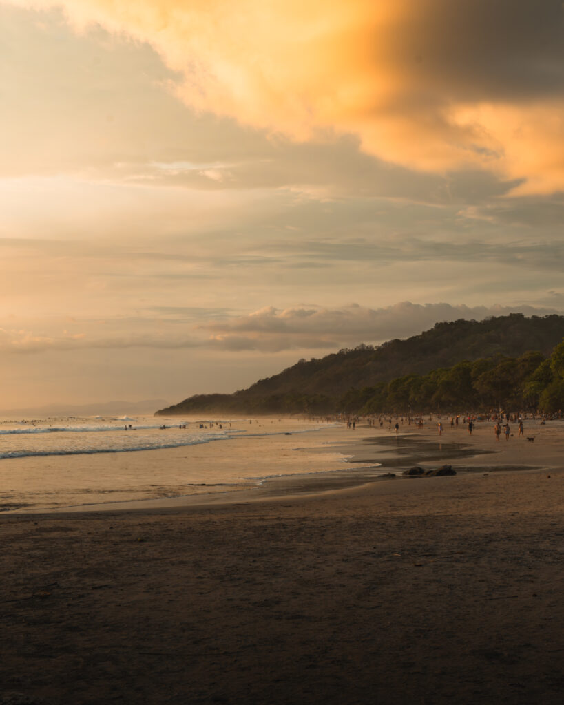 Golden Hour at Playa Guiones in Nosara, Costa Rica