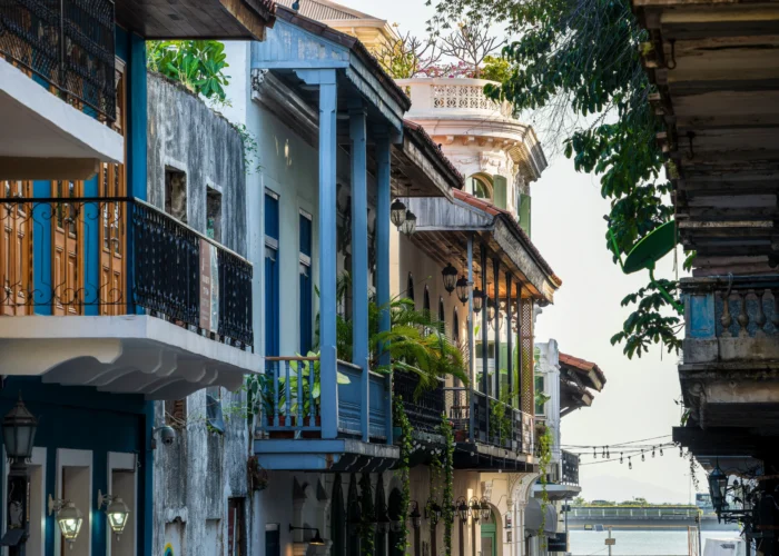 Panama Casco Viejo street view Panama Casco Viejo street view