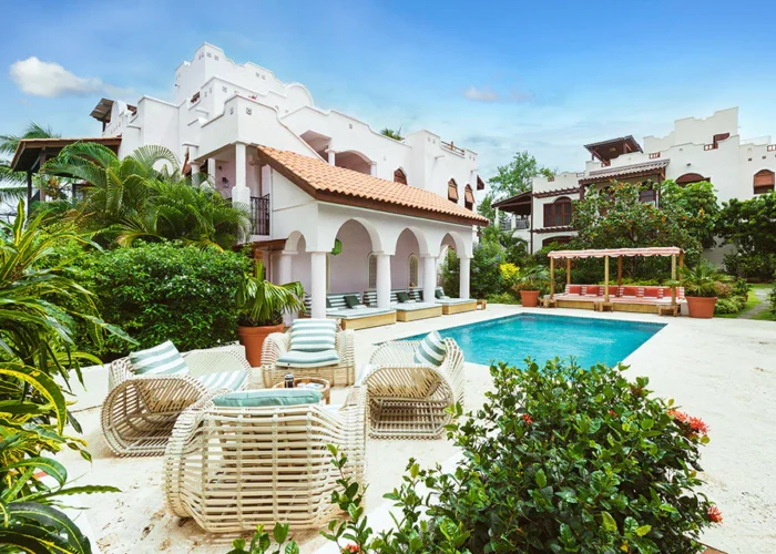 St Lucia Cap Maison courtyard St Lucia Cap Maison courtyard