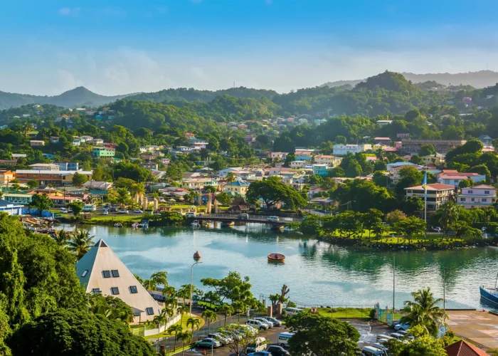 St Lucia Castries view St Lucia Castries view