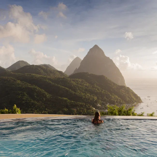 St Lucia pool piton